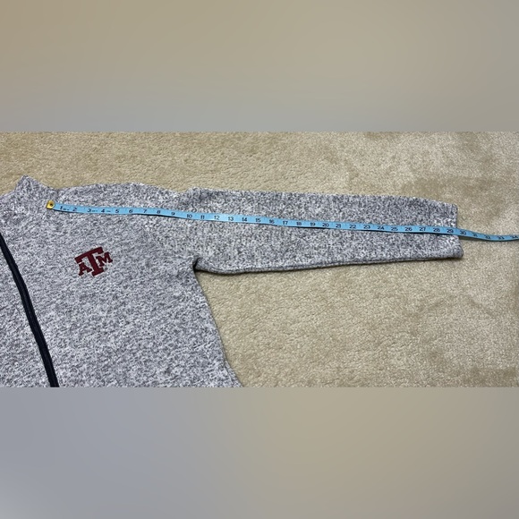 Texas A&M Grey Zip Up Jacket with Embroidered - Size: Medium 38 - 40 - Picture 6 of 8